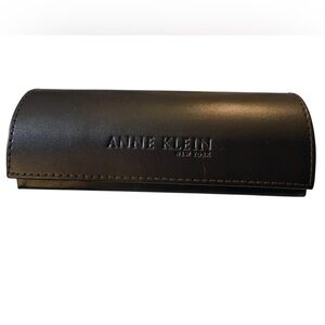 Anne Klein Espresso Embossed Leather Glasses Holder